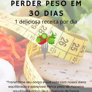 Imagem de capa para o Ebook Receitas para Perder Peso em 30 dias
