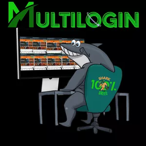 Imagem de capa para o Curso online Multilogin Shark100%green 