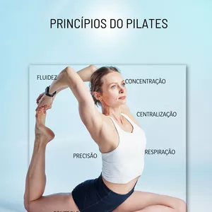 Imagem de capa para o Ebook Princípios do Pilates