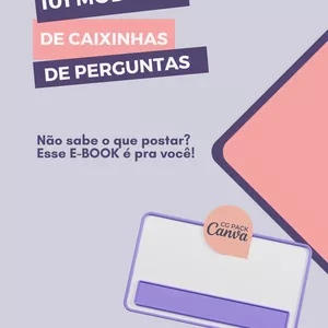 Imagem de capa para o Ebook 101 modelos de caixinha de perguntas