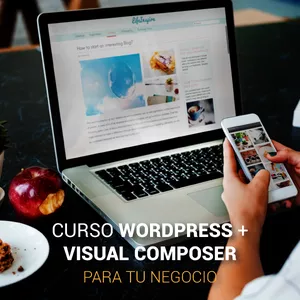 Imagen de portada para Curso online Curso Wordpress + Visual Composer para principiantes