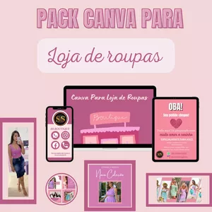 Imagem do curso PACK CANVA LOJA DE ROUPAS