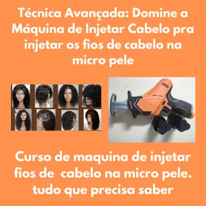 Imagem de capa para o Curso online : Curso de Máquina de injetar cabelo Perucas Front Lace