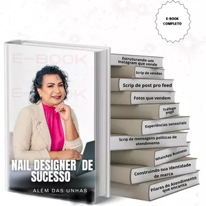Imagem do curso ebook NAIL DESIGNER . ALÉM DAS UNHAS 