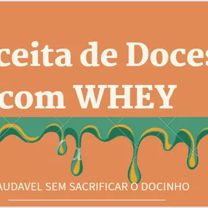 Imagem de capa para o Ebook Receitas de Doces com Whey