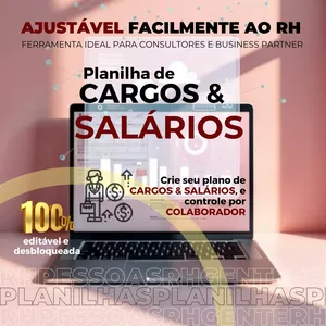 Imagem de capa para o Ebook Planilha de Plano de Cargos e Salários
