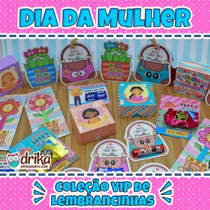 Imagem de capa para o Curso online Coleção VIP de Lembrancinhas de Dia da Mulher Drika Artesanato