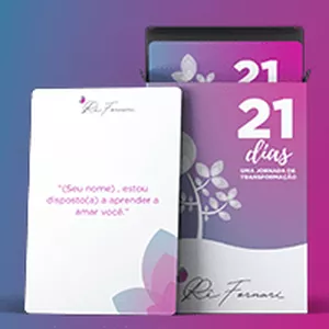 Imagem de capa para o Ebook Baralho de Afirmações 21 Dias 