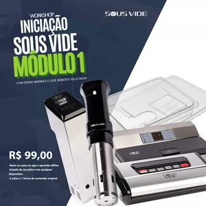 Imagem de capa para o Curso online Workshop: MY SOUS VIDE E THERMOMIX MODULO 1