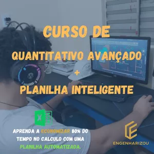 Imagem do curso Curso de quantitativo avançado.