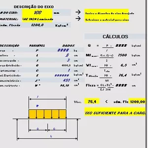 Imagem de capa para o Ebook Calculadora para Dimensionamento de Eixos