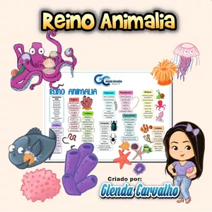Imagem de capa para o Ebook Mapa Mental Reino Animalia 