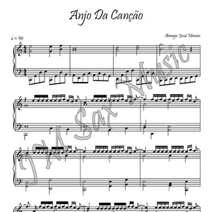 Imagem de capa para o Ebook Partitura do Hino Avulso - Anjo Da Canção - Para Mib (Eb) Maior