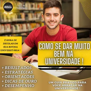 Imagem de capa para o Ebook COMO SE DAR MUITO BEM NA UNIVERSIDADE ! Você vai se surpreender com seus resultados !