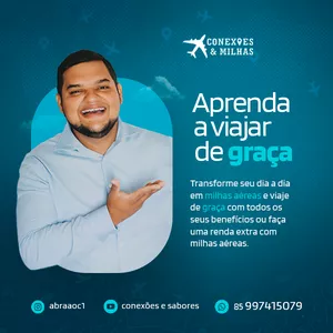 Imagem do curso CONEXÕES E MILHAS  -  APRENDA A VIAJAR DE GRAÇA!