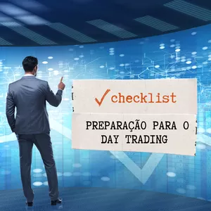 Imagem de capa para o Ebook Checklist de Preparação para Day Trading