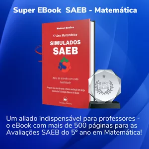 Imagem de capa para o Ebook 2.500 Itens de Matemática para Simulados SAEB 5º Ano 