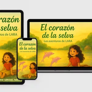 Imagen de portada para Ebook Cuento infantil El corazón de la selva - Las aventuras de Lara (e-book de cuentos ilustrado PDF+ bono)