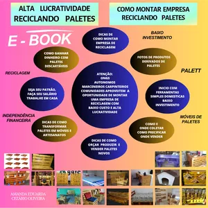 Imagem de capa para o Ebook Como Montar uma Empresa de Reciclagem de Paletes Reciclados e Paletes novos