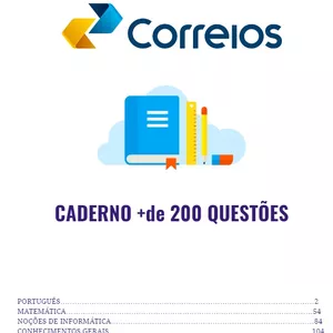 Imagem de capa para o Ebook Questões para o concurso dos Correios