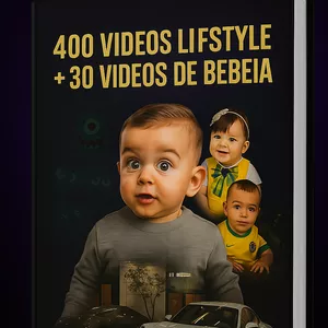 Imagem de capa para o Ebook 400 vídeo lifystyle + 30 videos ia