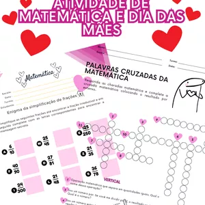 Imagem de capa para o Ebook Atividades de matemática para o dia das mães