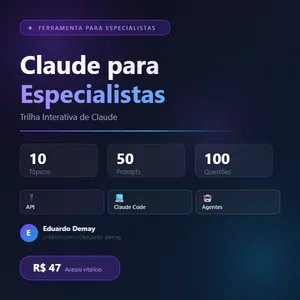 Imagem do curso Trilha Interativa de Claude para Especialistas