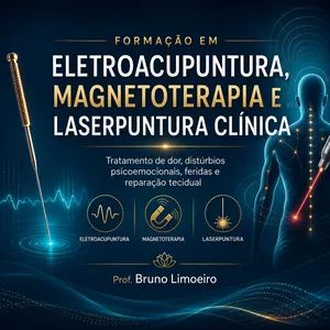 Imagem do curso Formação em Eletroacupuntura, Magnetoterapia e Laserpuntura Clínica - Associação de técnicas para o tratamento de distúrbios psicoemocionais, dor, inflamações, processos degenerativos e feridas.