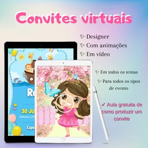 Imagem de capa para o Curso online Convites virtuais ( animações e vídeos )