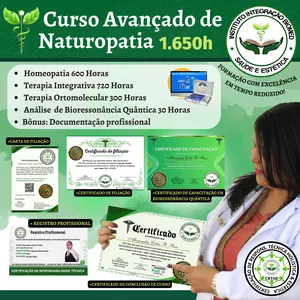 Curso Curso Avançado de Naturopatia C/ Bioressonância Quântica