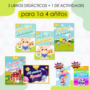 Imagen de portada para Ebook SUPER PACK DE 7 LIBROS DIDÁCTICOS PARA NIÑOS DE 1 A 4 AÑOS