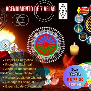 Imagem de capa para o Evento online MESA RADIÔNICA COLETIVA ANO NOVO DOS CIGANOS