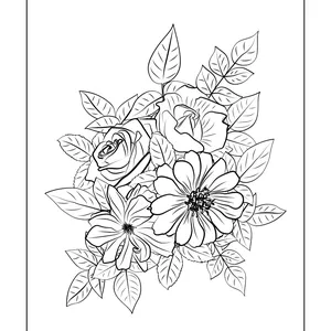 Imagen de portada para Ebook Flores para el Alma-Un libro para relajarte mientras pintas la belleza de la naturaleza