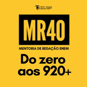 Imagem de capa para o Evento online MENTORIA DE REDAÇÃO- MR40 PROF. THIAGO