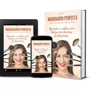Imagem de capa para o Ebook Maquiagem Perfeita: Dicas e Técnicas para Todos os Níveis