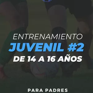 Imagen de portada para Curso online ENTRENAMIENTO de FUTBOL JUVENIL DE 14 A 16 AÑOS