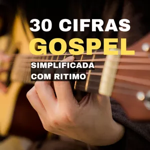 Imagem de capa para o Ebook 30 cifras gospel simplificada com ritimo