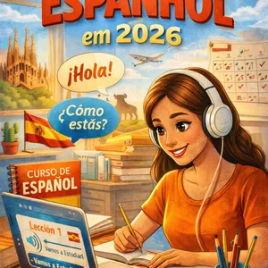 Imagem de capa para o Ebook Como Aprender Espanhol em 2026