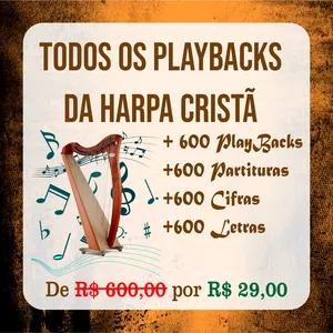 Imagem do curso 🎼 +640 PlayBacks da Harpa Cristã, Partituras, Cifras e Letras