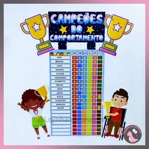 Imagem de capa para o Ebook CAMPEÕES DO COMPORTAMENTO - CARTAZ DE INCENTIVO