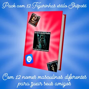 Imagem de capa para o Curso online Pack com 12 Figurinhas com 12 nomes masculinos diferentes