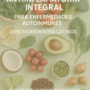 Imagen de portada para Ebook "Dieta Antiinflamatoria Integral para Enfermedades Autoinmunes con Ingredientes Latinos"