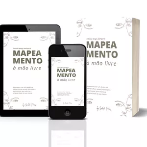Imagem de capa para o Ebook E-book Design de Sobrancelhas — mapeamento á mão livre 