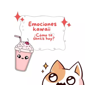 Imagen de portada para Ebook Emociones Kawaii: ¿Cómo te sentís hoy? — Pintá y contá (3–7 años)