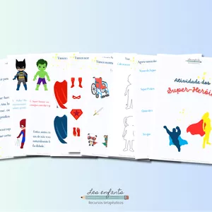 Imagem de capa para o Ebook Atividade Super Heróis 