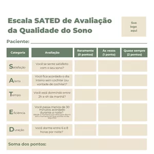 Imagem de capa para o Ebook Escala SATED de Avaliação da Qualidade do Sono