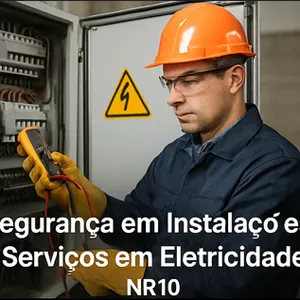 Imagem de capa para o Curso online NR-10 - Segurança em Eletricidade