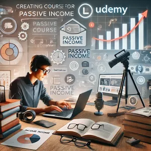 Imagem do curso Online Course Creation for Passive Income" - Udemy