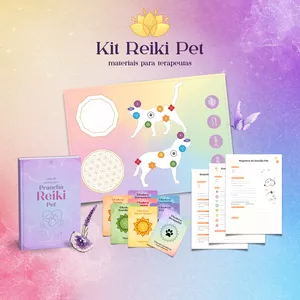 Imagem de capa para o Ebook Kit Reiki Pet - Pranchas e Materiais para Atendimentos
