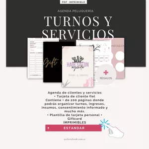 Imagen de portada para Ebook Agenda Hair Salon / Peluquería 